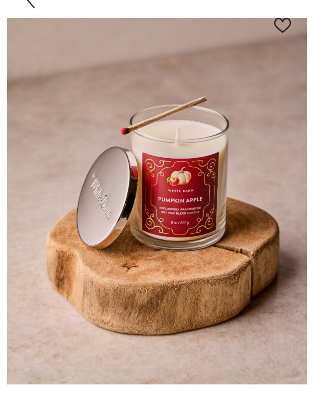 🎃🍎White Barn Pumpkin Apple Candle🎃🍎